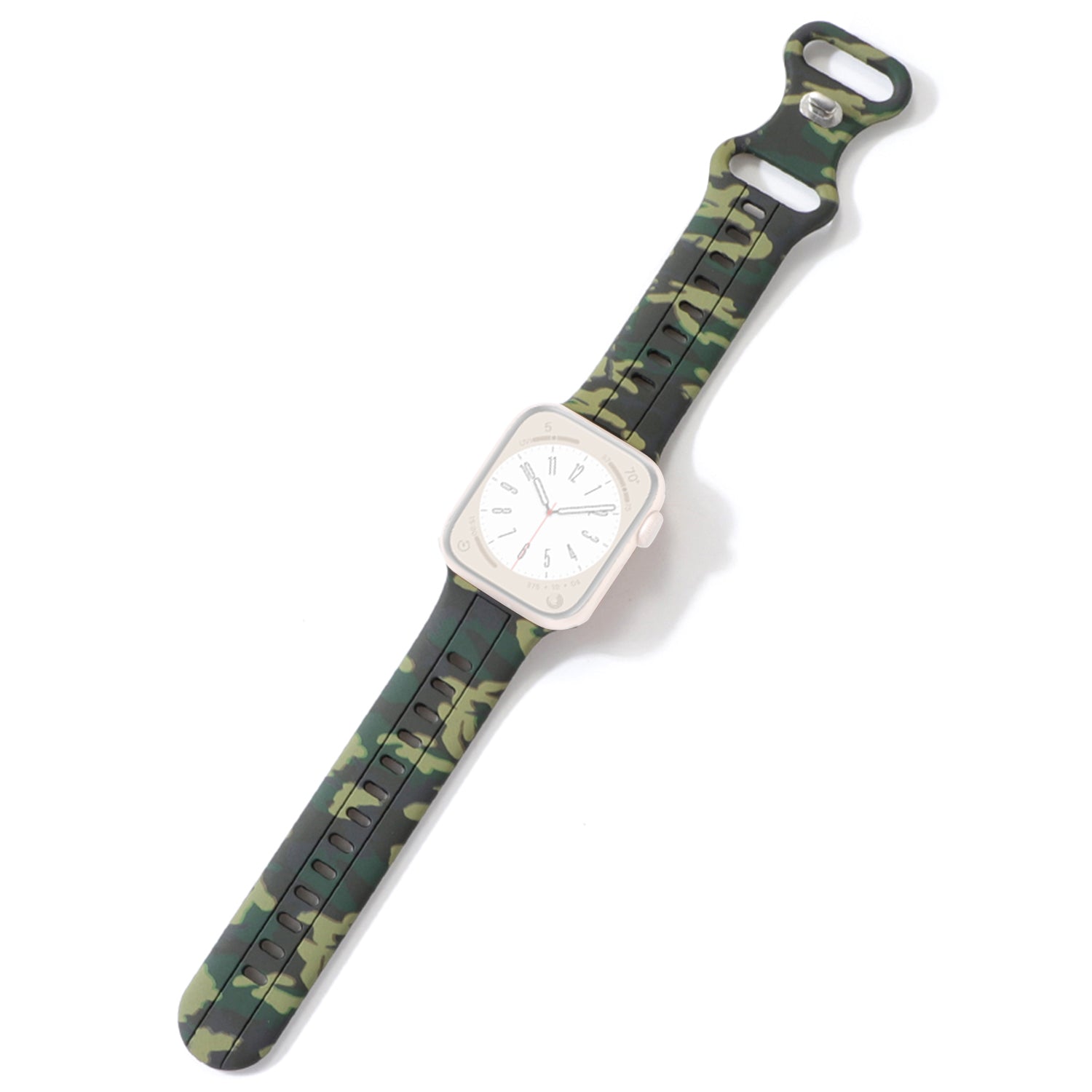 Watch Strap for Apple Watch Ultra 2 49mm Series 9 45mm SE (2023) 44mm Ultra 49mm 8 7 45mm 6 5 4 SE (2022) SE 44mm 3 2 1 42mm Camouflage Silicone Sports Band Watch Strap for Apple Watch Ultra 2 49mm Series 9 45mm SE (2023) 44mm Ultra 49mm 8 7 45mm 6 5 4 SE (2022) SE 44mm 3 2 1 42mm Camouflage Silicone Sports Band